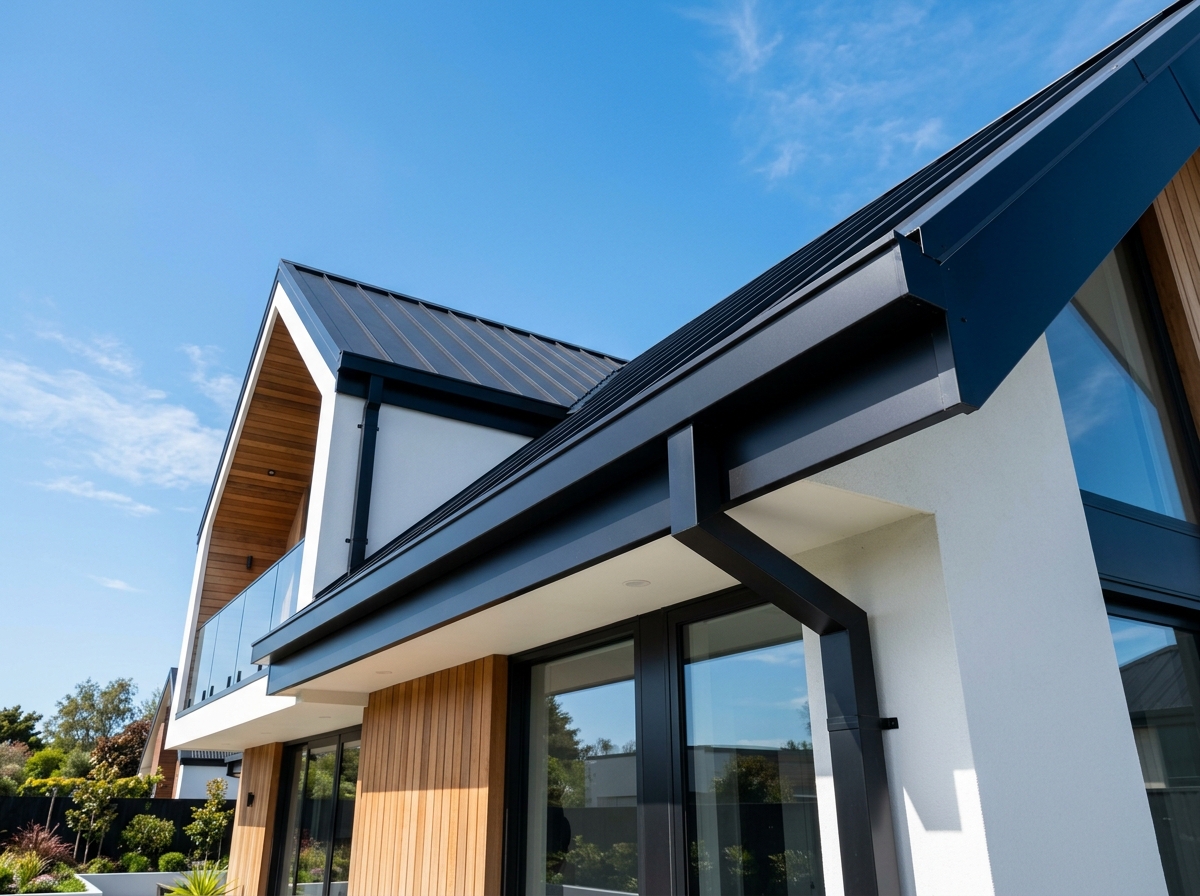 Seamless Aluminum Gutter (6m, Matte Black)